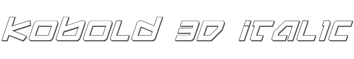 Kobold 3D Italic 