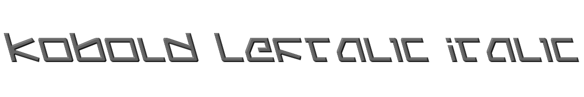 Kobold Leftalic Italic 