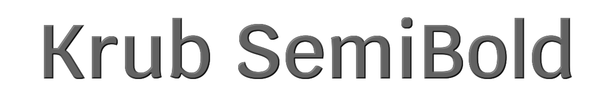 Krub SemiBold 