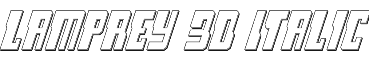 Lamprey 3D Italic 