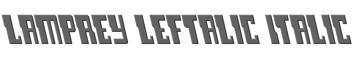 Lamprey Leftalic Italic 