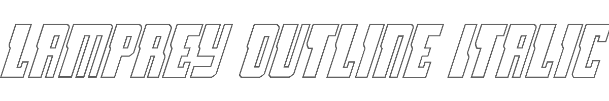 Lamprey Outline Italic 