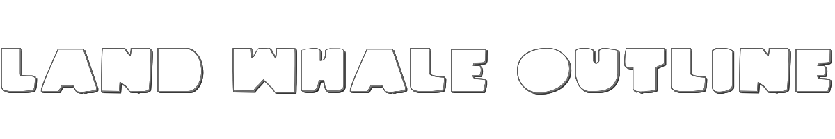 Land Whale Outline 