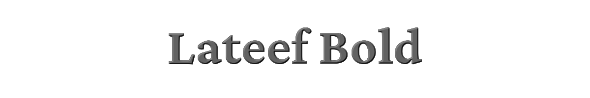 Lateef Bold 
