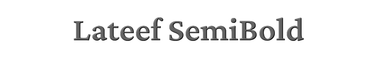 Lateef SemiBold 
