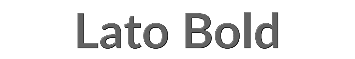Lato Bold 
