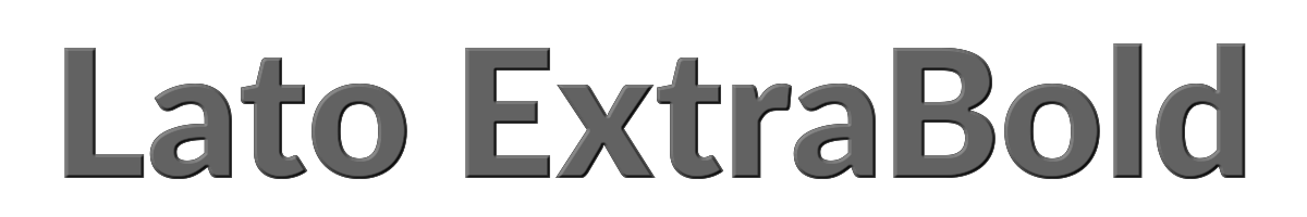 Lato ExtraBold 
