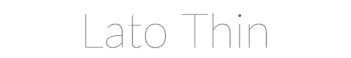 Lato Thin 