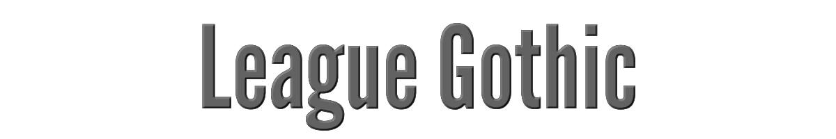 League Gothic 