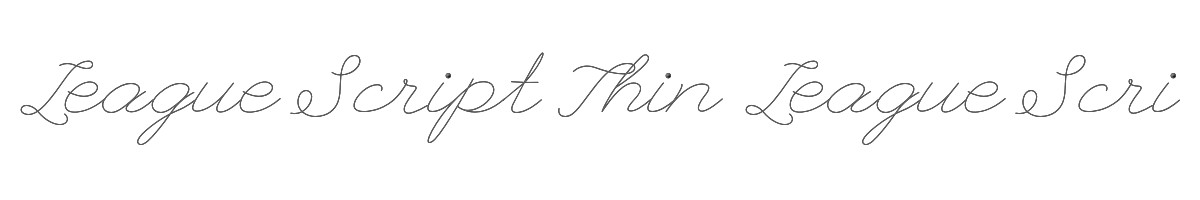 League Script Thin League Script 