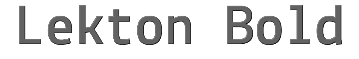 Lekton Bold 