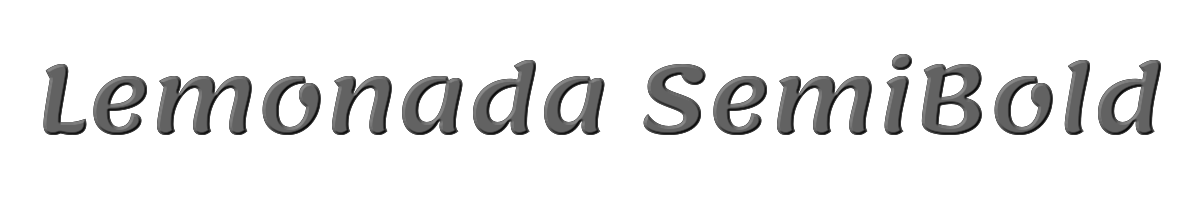 Lemonada SemiBold 