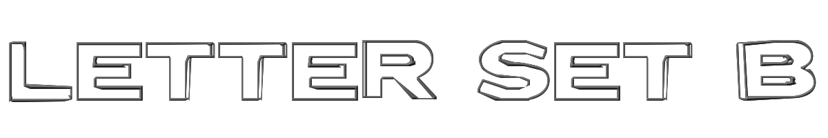 Letter Set B 