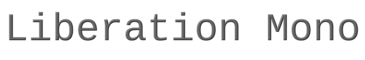 Liberation Mono 
