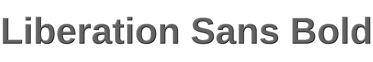 Liberation Sans Bold 