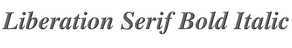 Liberation Serif Bold Italic 