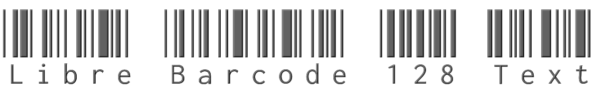Libre Barcode 128 Text 