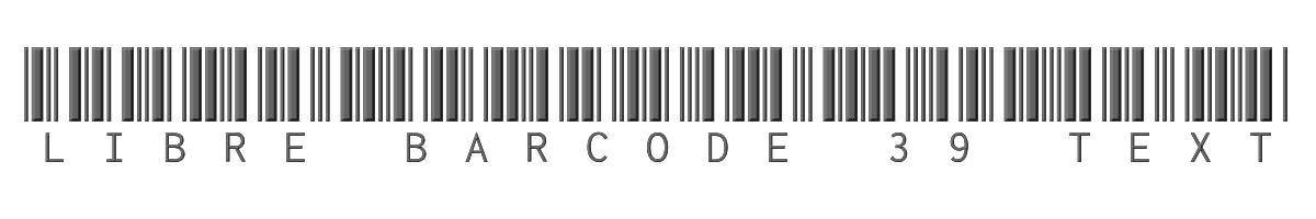 Libre Barcode 39 Text 