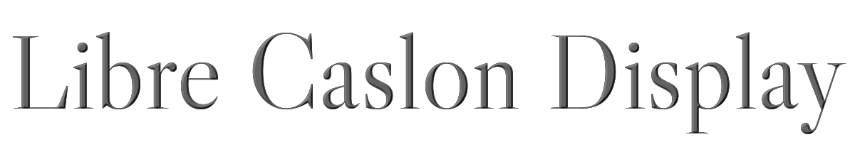 Libre Caslon Display 