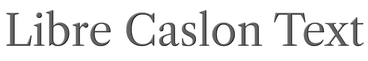 Libre Caslon Text 