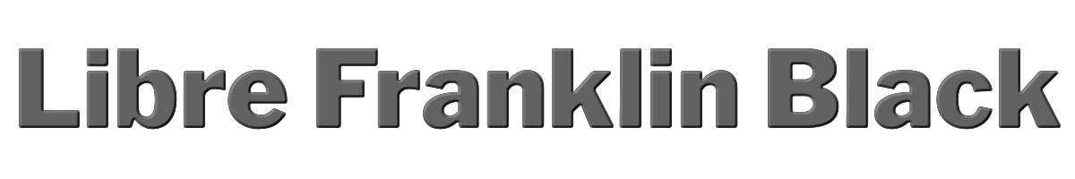Libre Franklin Black 
