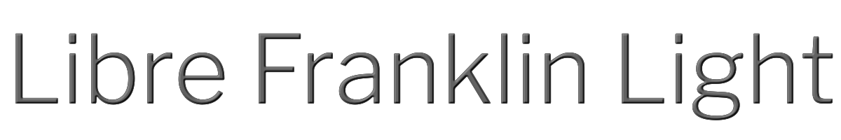 Libre Franklin Light 