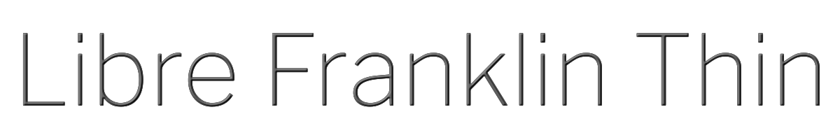 Libre Franklin Thin 