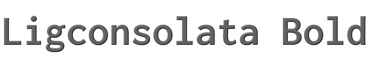 Ligconsolata Bold 