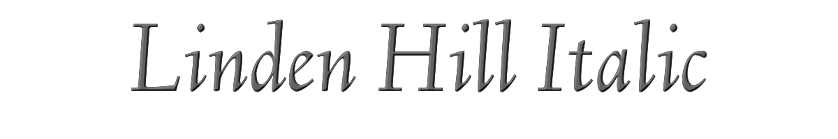 Linden Hill Italic 