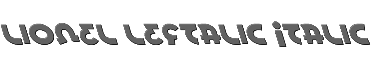 Lionel Leftalic Italic 