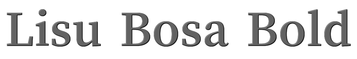 Lisu Bosa Bold 