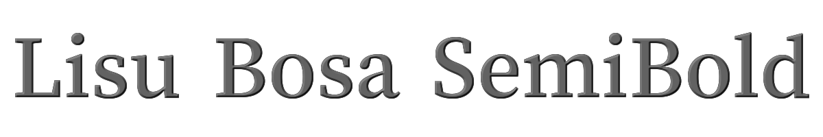 Lisu Bosa SemiBold 