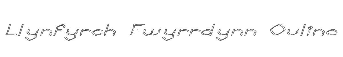 Llynfyrch Fwyrrdynn Ouline 