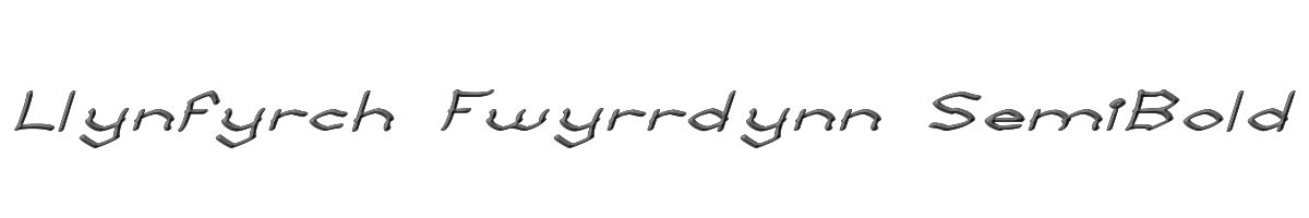 Llynfyrch Fwyrrdynn SemiBold 