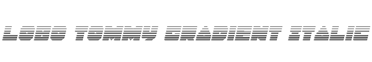 Lobo Tommy Gradient Italic 