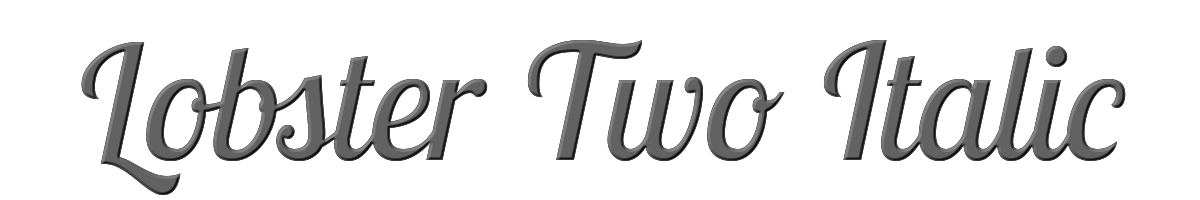Lobster Two Italic 