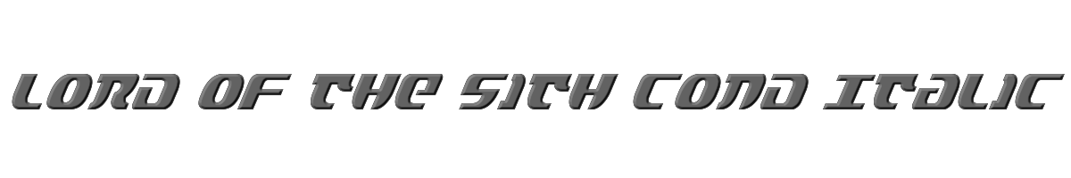 Lord of the Sith Cond Italic 
