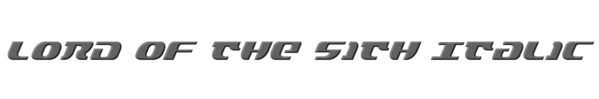 Lord of the Sith Italic 