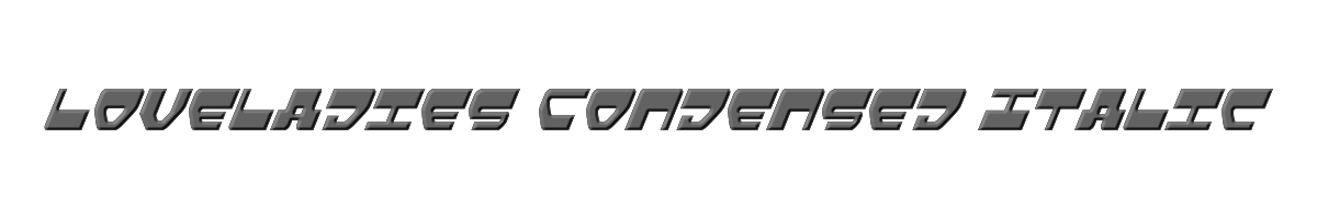 Loveladies Condensed Italic 