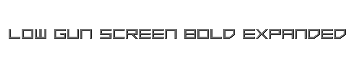 Low Gun Screen Bold Expanded 