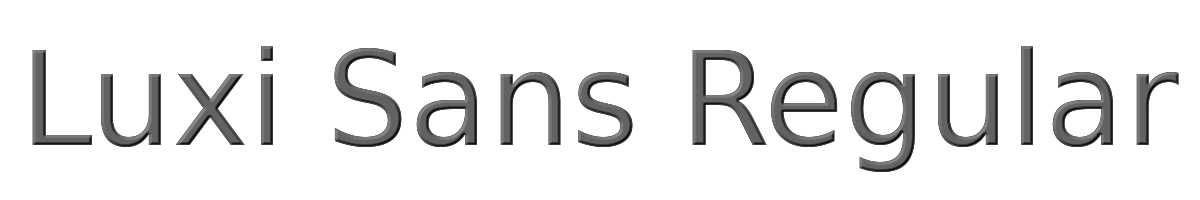 Luxi Sans Regular 