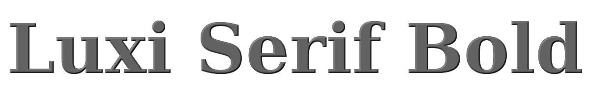 Luxi Serif Bold 