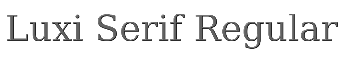 Luxi Serif Regular 