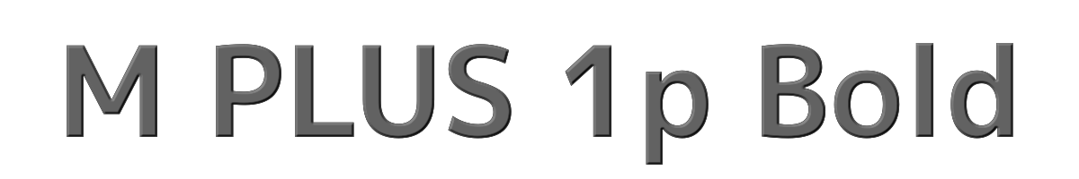M PLUS 1p Bold 