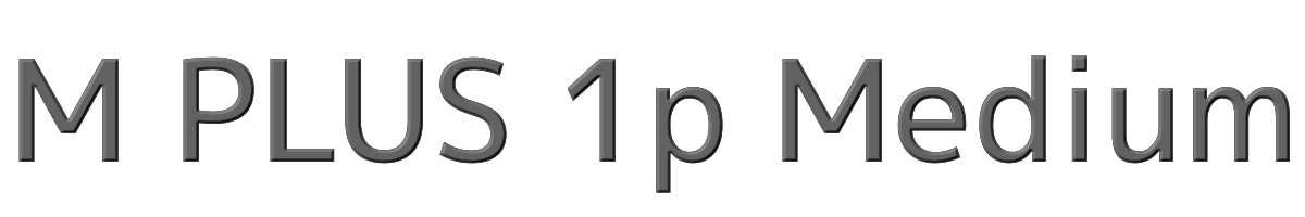 M PLUS 1p Medium 