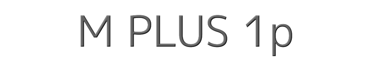 M PLUS 1p 