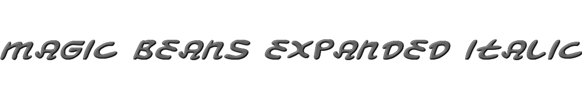 Magic Beans Expanded Italic 