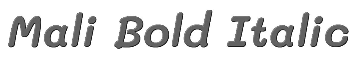 Mali Bold Italic 