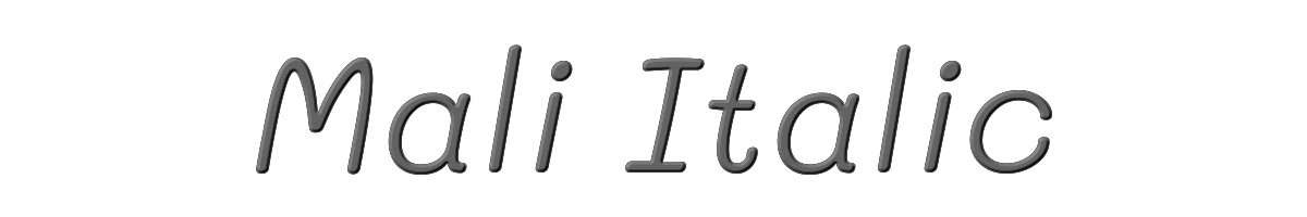 Mali Italic 