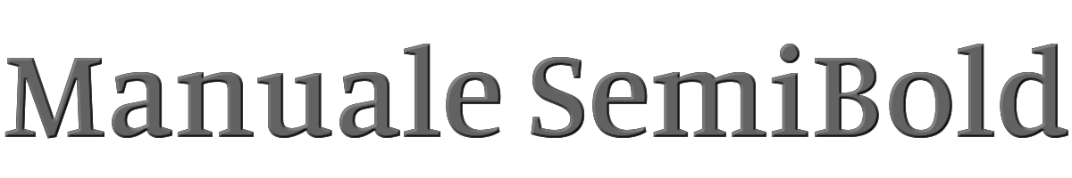 Manuale SemiBold 